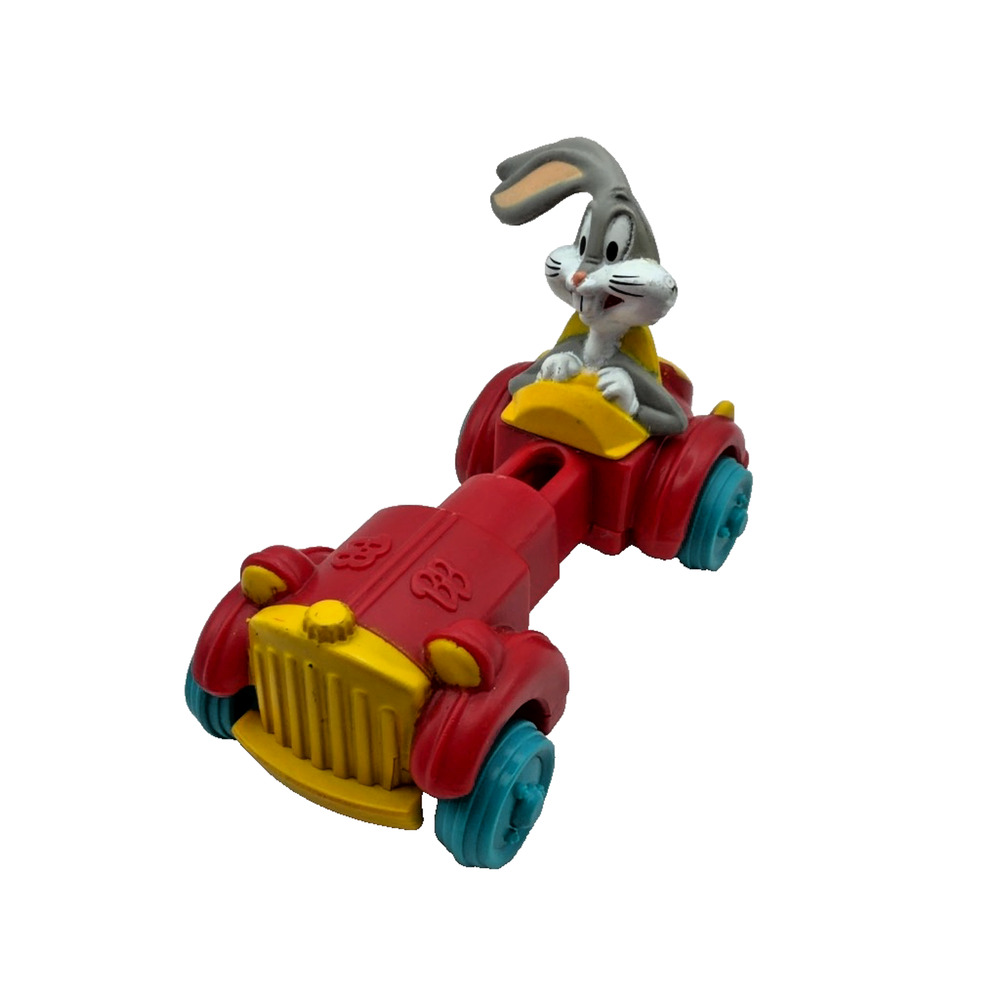 Warner Bros 1992 Bugs Bunny Expandable Toy Car Figure Looney Tunes